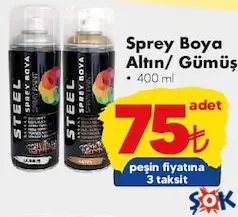 SPREY BOYA ALTIN/GÜMÜŞ 400 ML SPREY BOYA ALTIN/GÜMÜŞ 400 ML